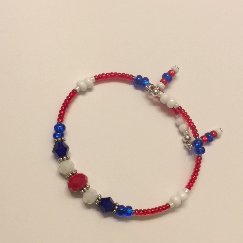 Red White Blue Handmade Bracelet 🇺🇸